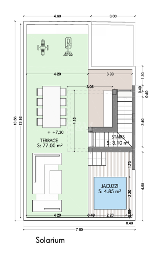 Modern Townhouse with Magnificent Solarium and Jacuzzi, Steps from Local Amenities and the Beach