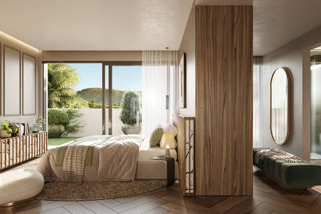 Apartamento de lujo en planta media con piscina y terraza panorámica