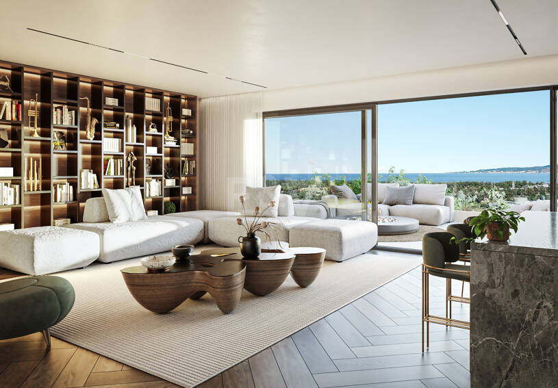 Ático contemporáneo con amplia terraza en la azotea y piscina privada