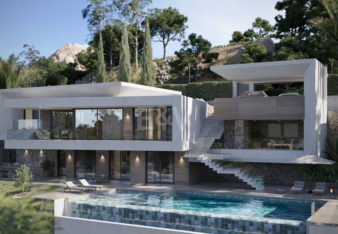 Villa contemporánea de lujo rodeada de paisajes naturales protegidos