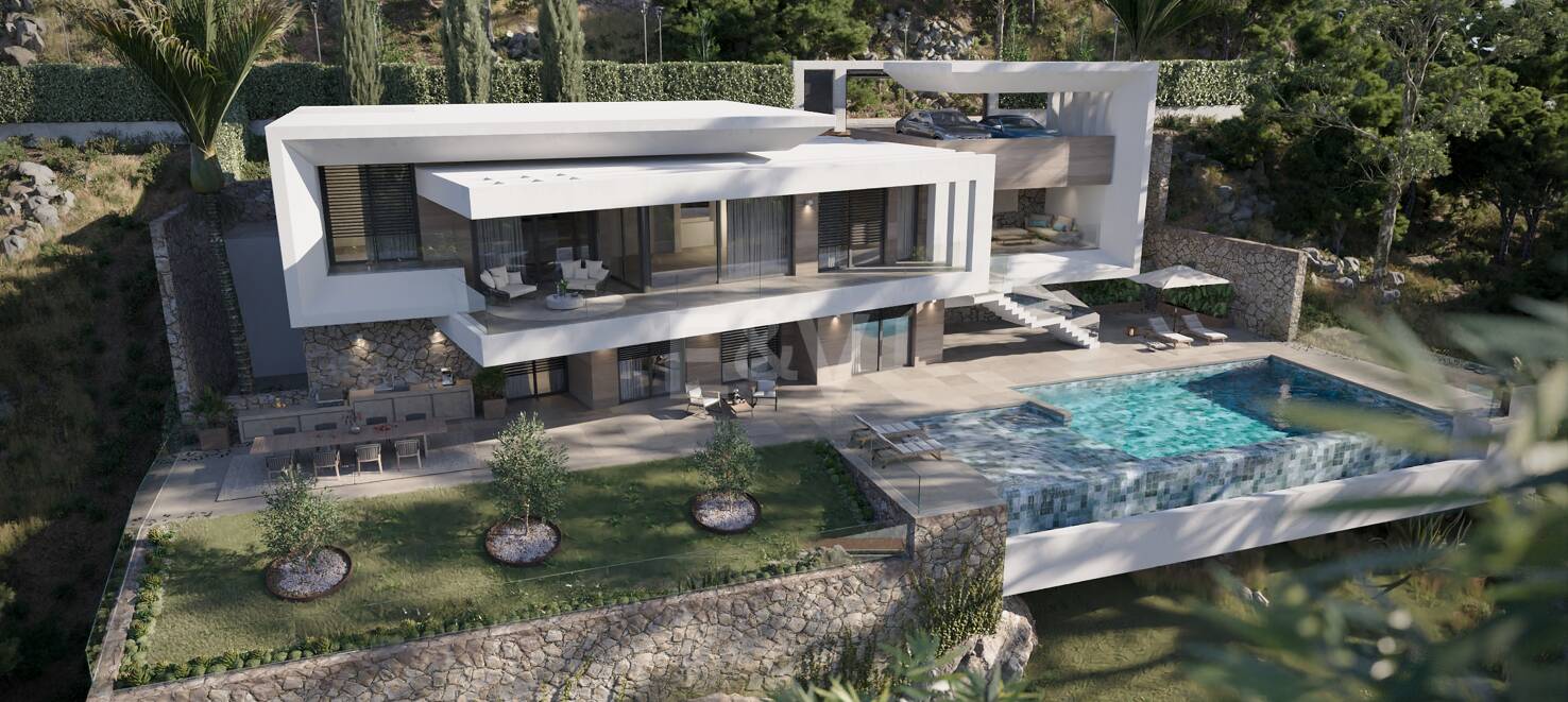 Luxury Contemporary Villa Surrounded by Protected Natural Landscapes