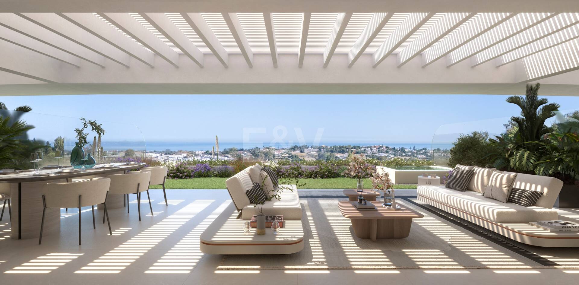 Brand New Luxurious Duplex med havsutsikt och Wellness bekvämligheter