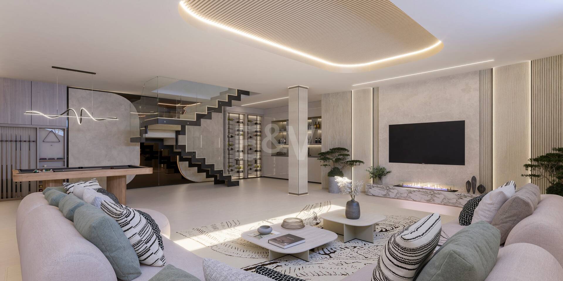 New-Build Penthouse with Sea-View Terraces, Private Rooftop Leisure Level and Resort-Style Facilities