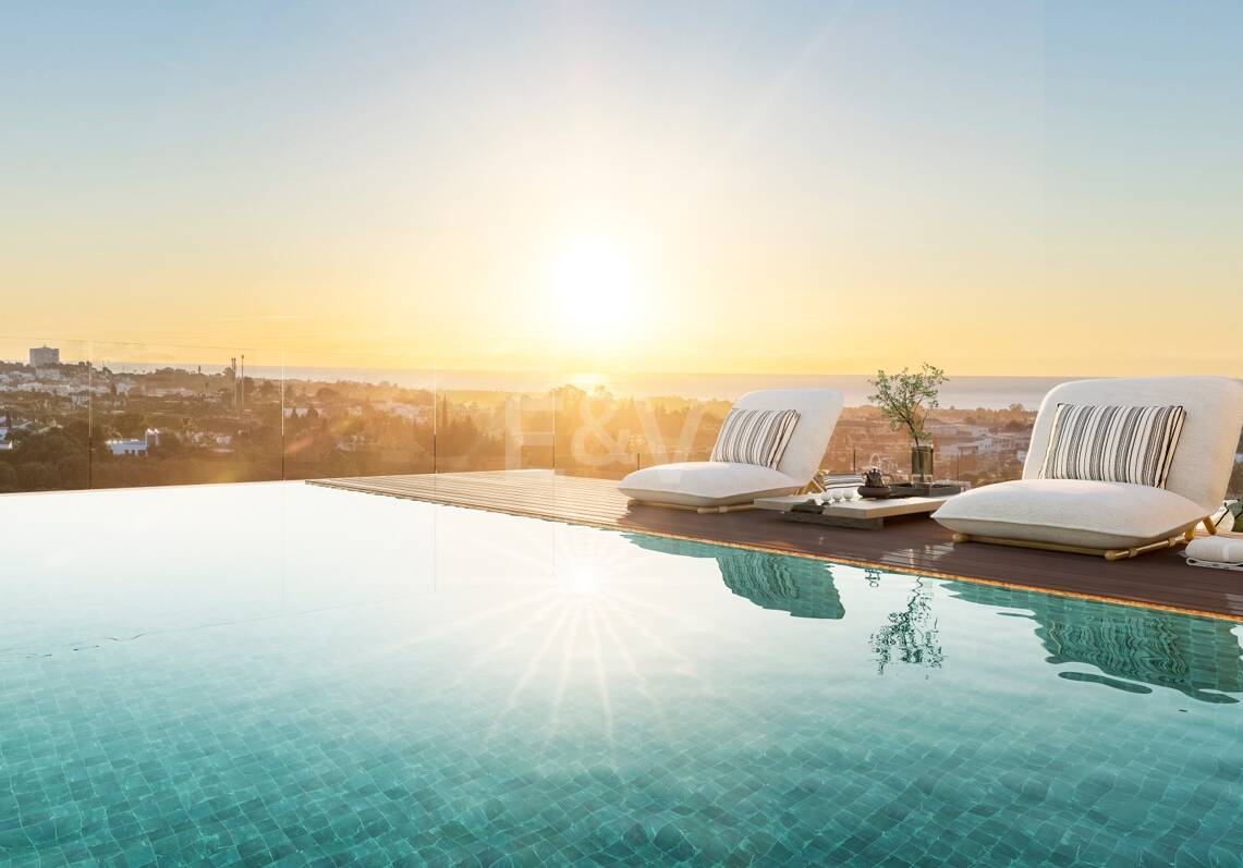 Neubau-Penthouse mit Meerblick-Terrassen, privatem Dachfreizeitbereich und Resort-ähnlichen Einrichtungen