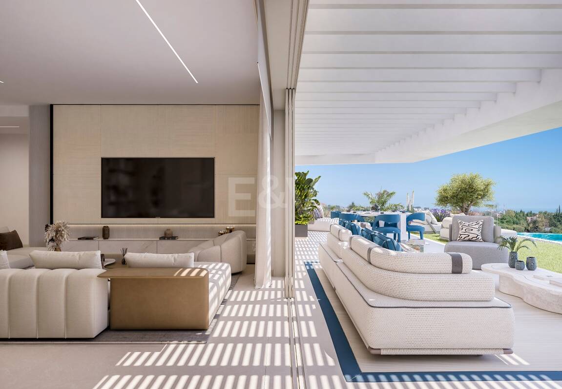 New-Build Penthouse with Sea-View Terraces, Private Rooftop Leisure Level and Resort-Style Facilities