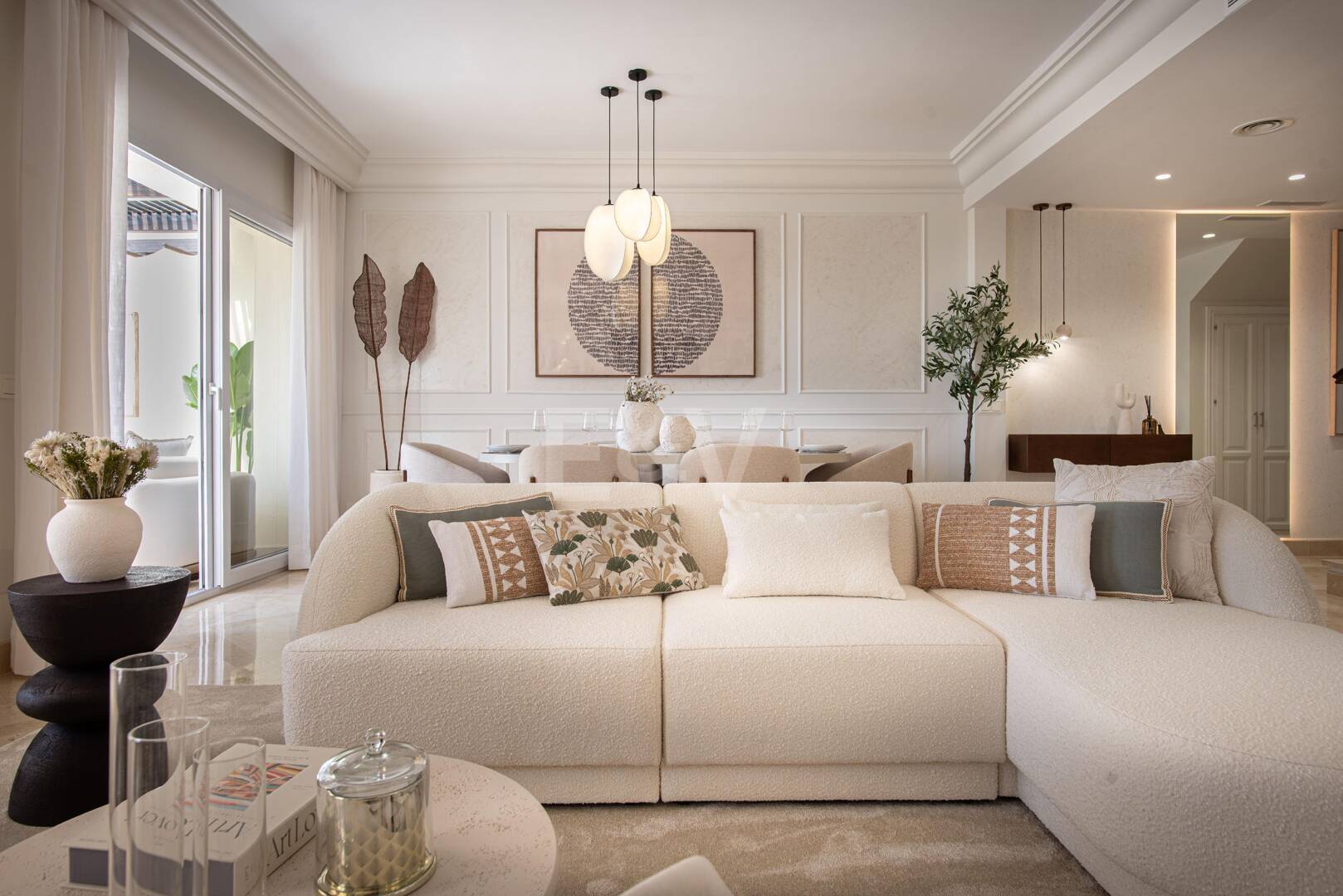 Wunderschönes Penthouse-Duplex mit Panoramablick auf Golfplatz und Meer