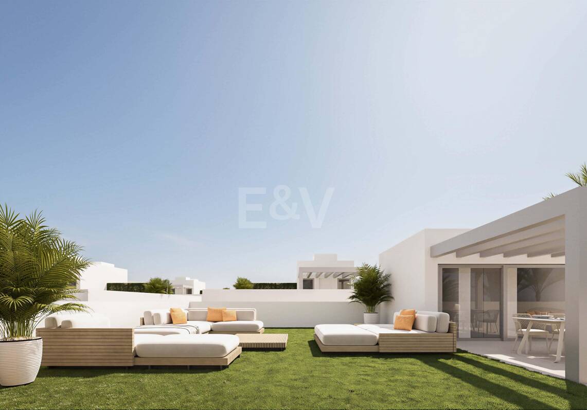 Nouvelle maison semi-détachée avec terrasse sur le toit et bien-être