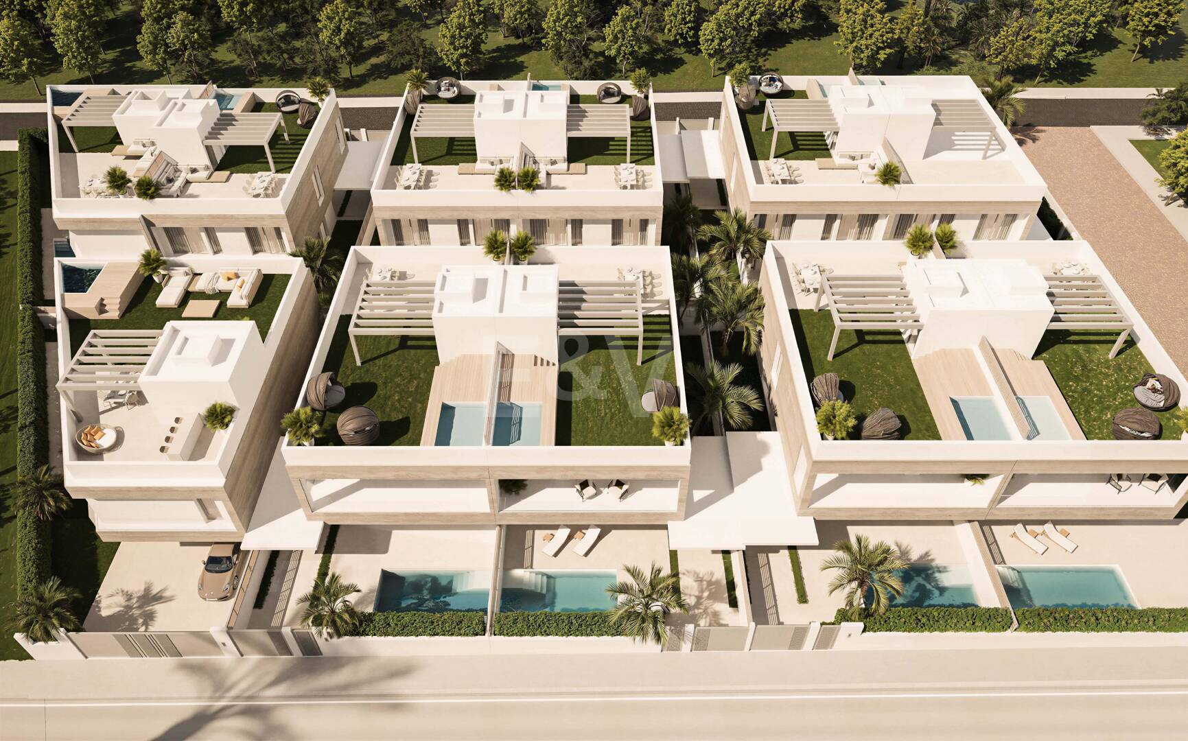 New Beachside Semi-Detached House with Rooftop Terrace and Wellness Retreat