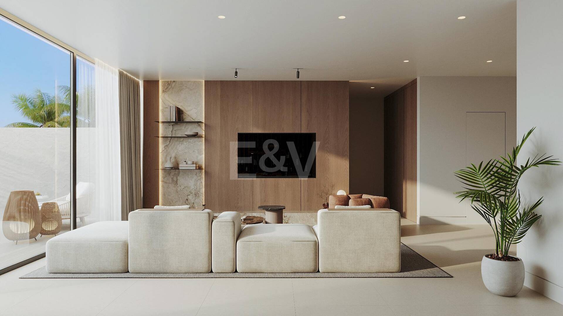 New Beachside Semi-Detached House with Rooftop Terrace and Wellness Retreat