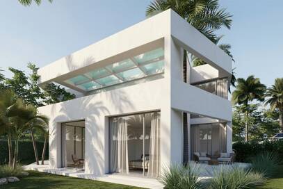 Bungalow en bord de mer à Los Monteros, avec permis de construire approuvé pour une nouvelle villa de luxe