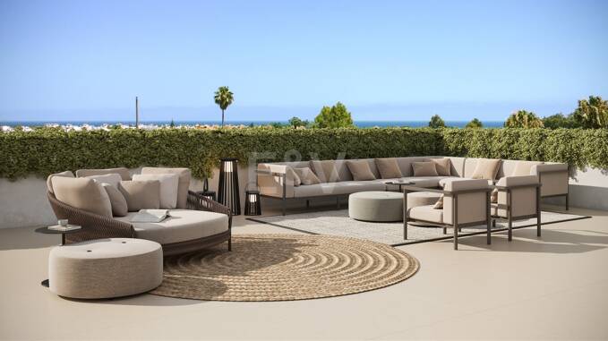 Penthouse contemporain avec toit privé et jacuzzi à San Pedro Playa