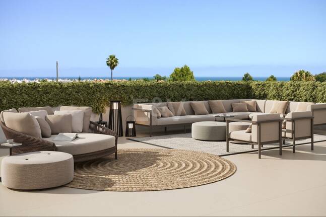 Zeitgenössisches Penthouse mit privater Dachterrasse und Jacuzzi in San Pedro Playa