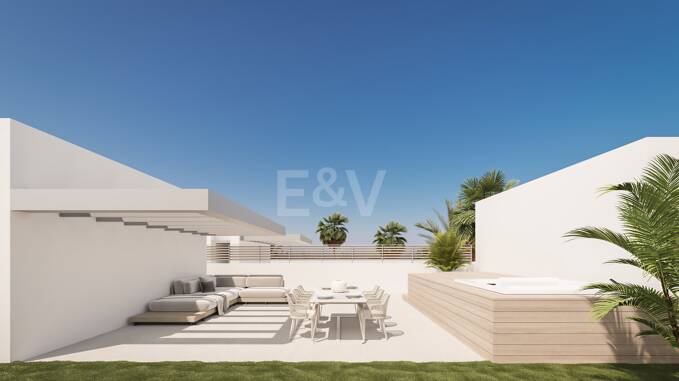 Penthouse contemporain avec toit privé et jacuzzi à San Pedro Playa