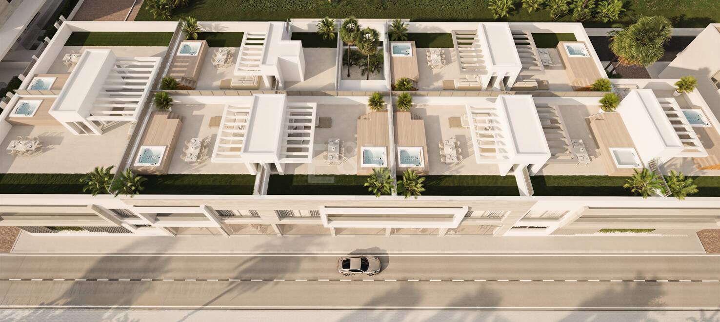 Zeitgenössisches Penthouse mit privater Dachterrasse und Jacuzzi in San Pedro Playa