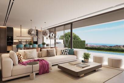 Atemberaubende Doppelhaushälften mit Golf- und Meerblick