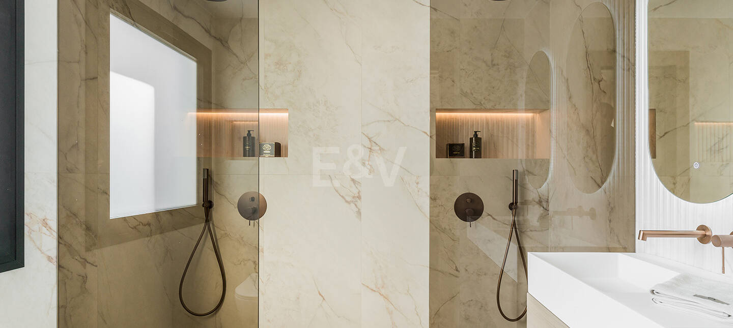 Ibizenkische Strandhaus im Stil mit privatem beheiztem Pool und Innen-Außen-Wohnen