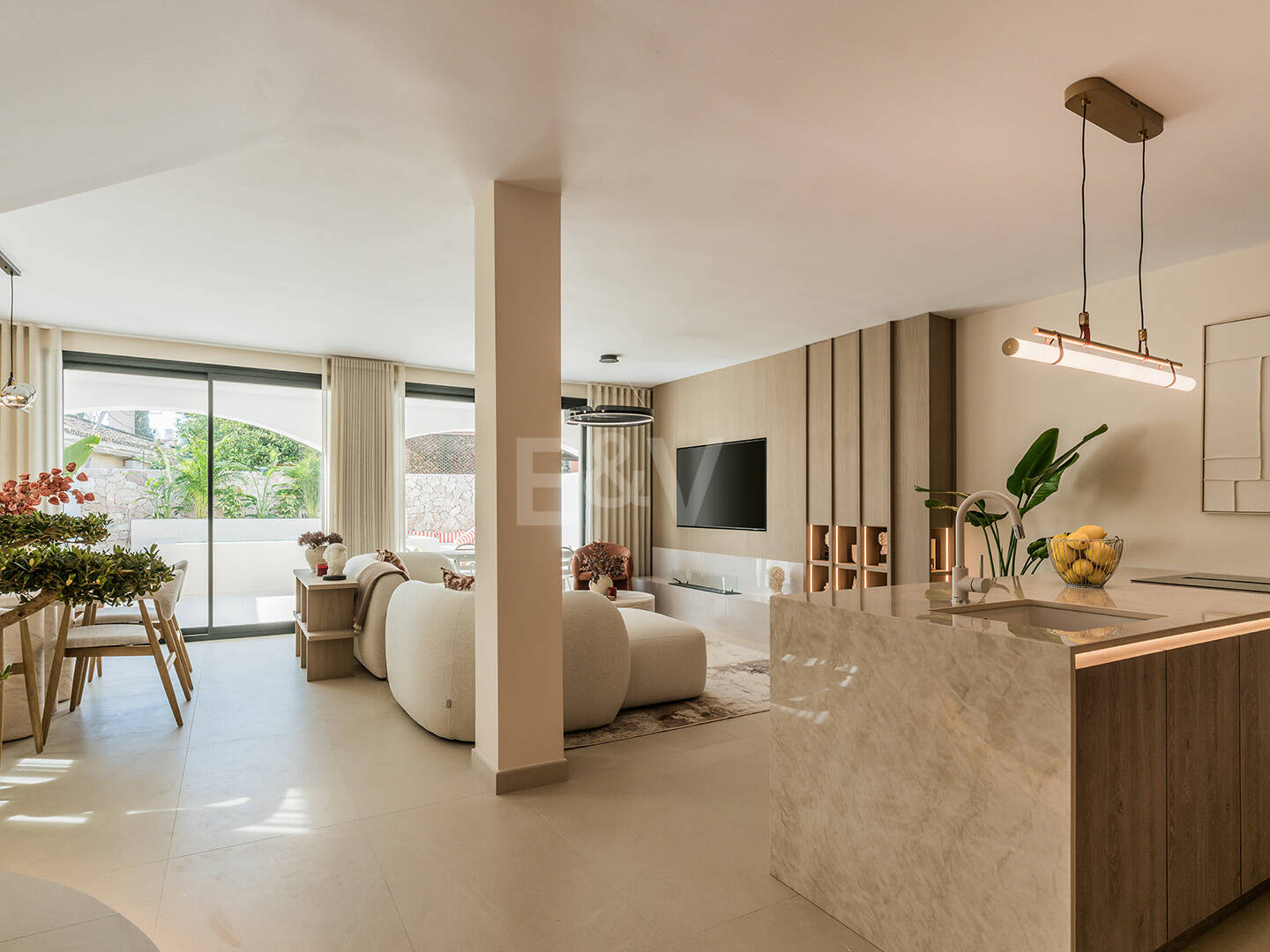 Ibiza-Style Beachside Townhouse with Private Heated Pool and Stunning Outdoor Living Area