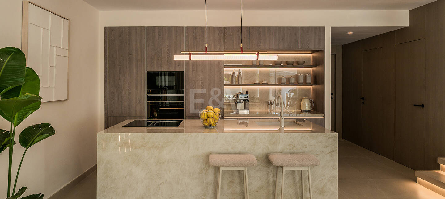 Ibizenkische Strandhaus im Stil mit privatem beheiztem Pool und Innen-Außen-Wohnen