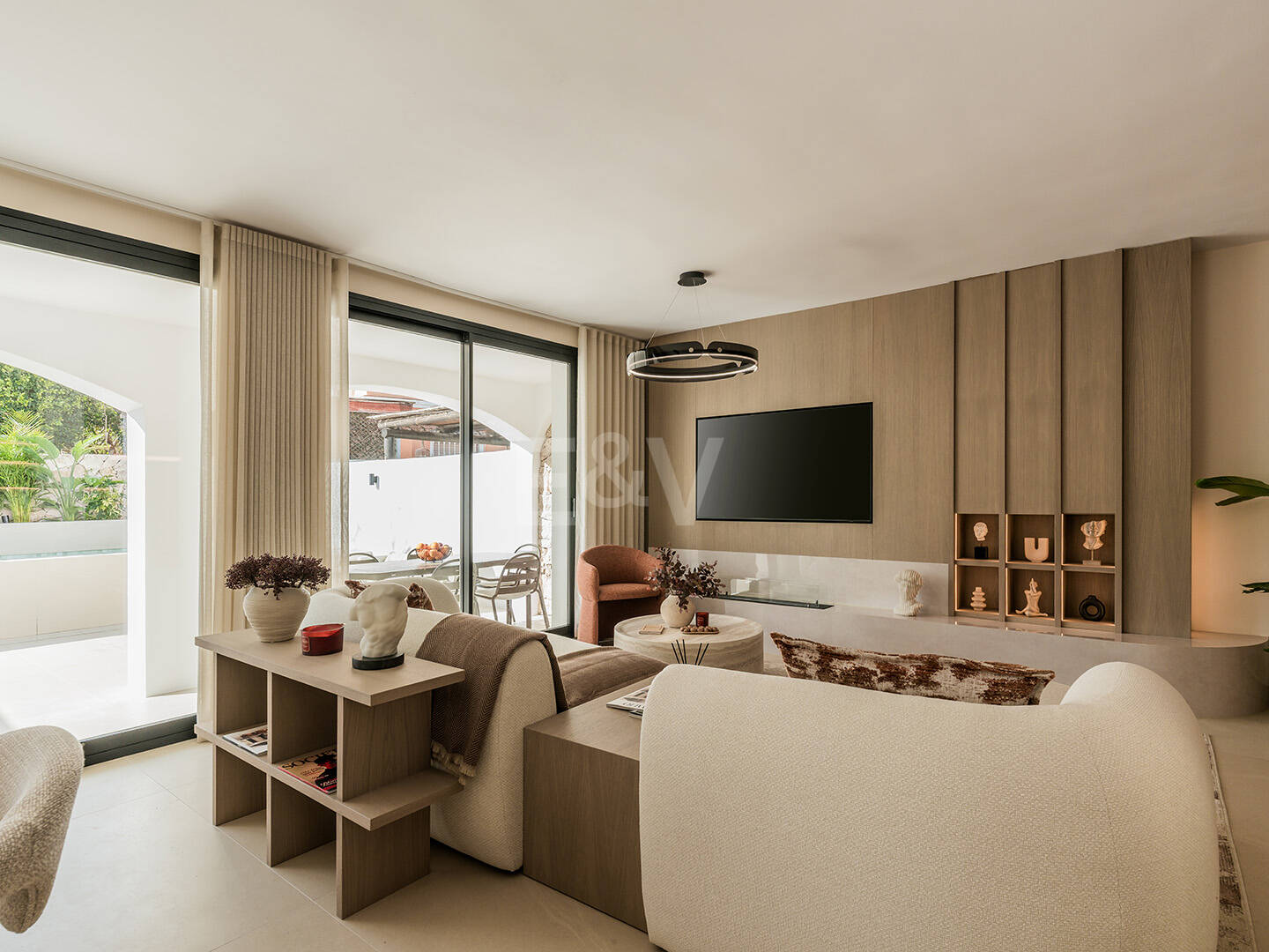 Ibiza-Style Beachside Townhouse with Private Heated Pool and Stunning Outdoor Living Area