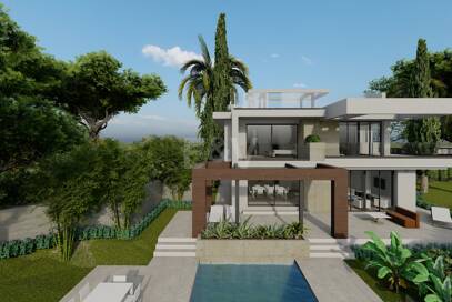 Moderne Villa mit Meerblick in einer privaten Wohnanlage, Rio Real