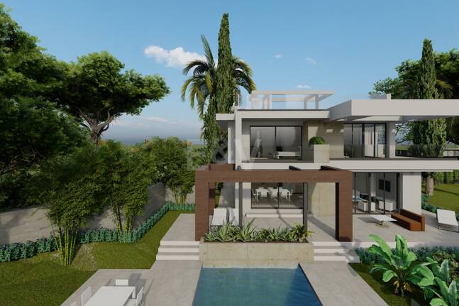 Moderne Villa mit Meerblick in einer privaten Wohnanlage, Rio Real