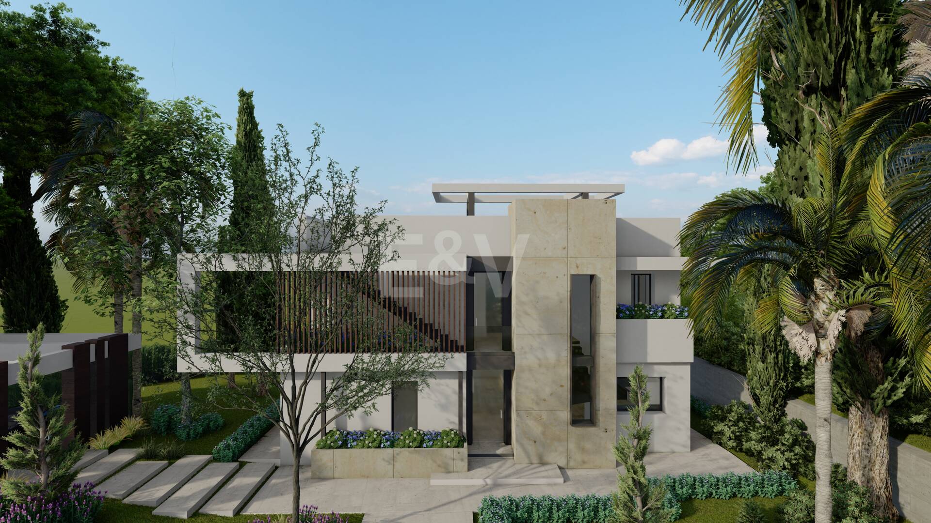 Moderne Villa mit Meerblick in einer privaten Wohnanlage, Rio Real