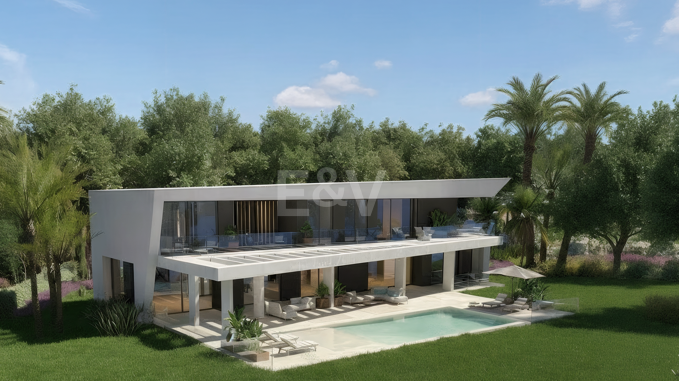 Turnkey Luxury Villa i Guadalmina, Golfside, inom gångavstånd från stranden