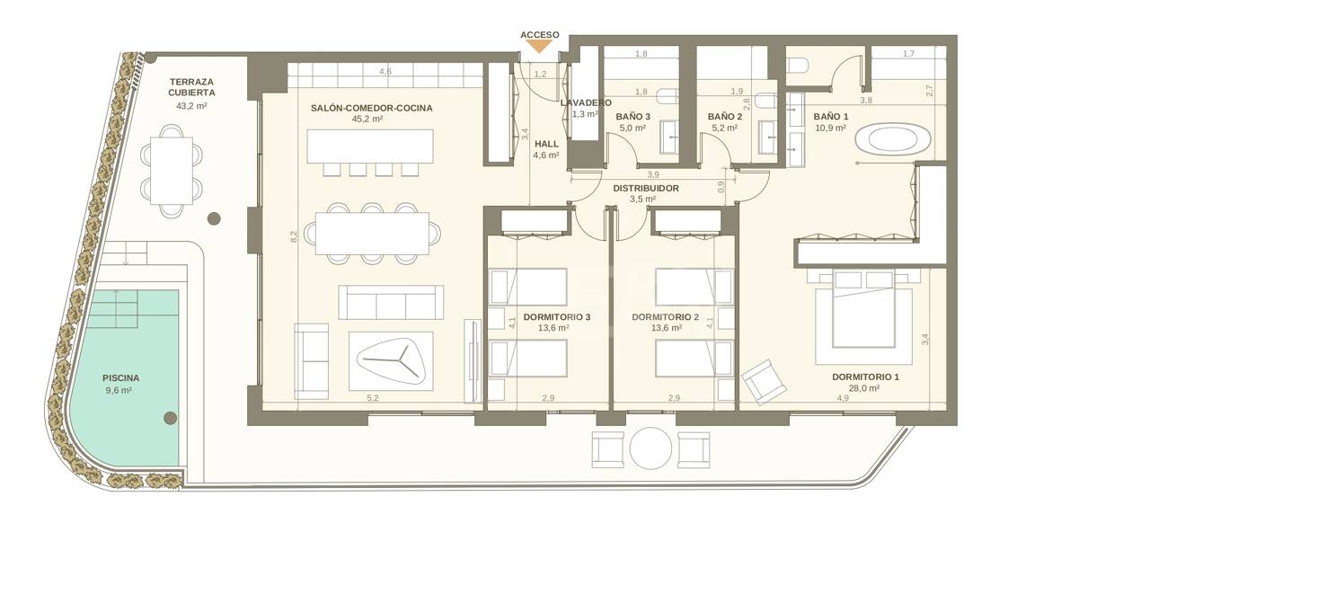 Five Star Living Minutes from the Beach and the City Centre
