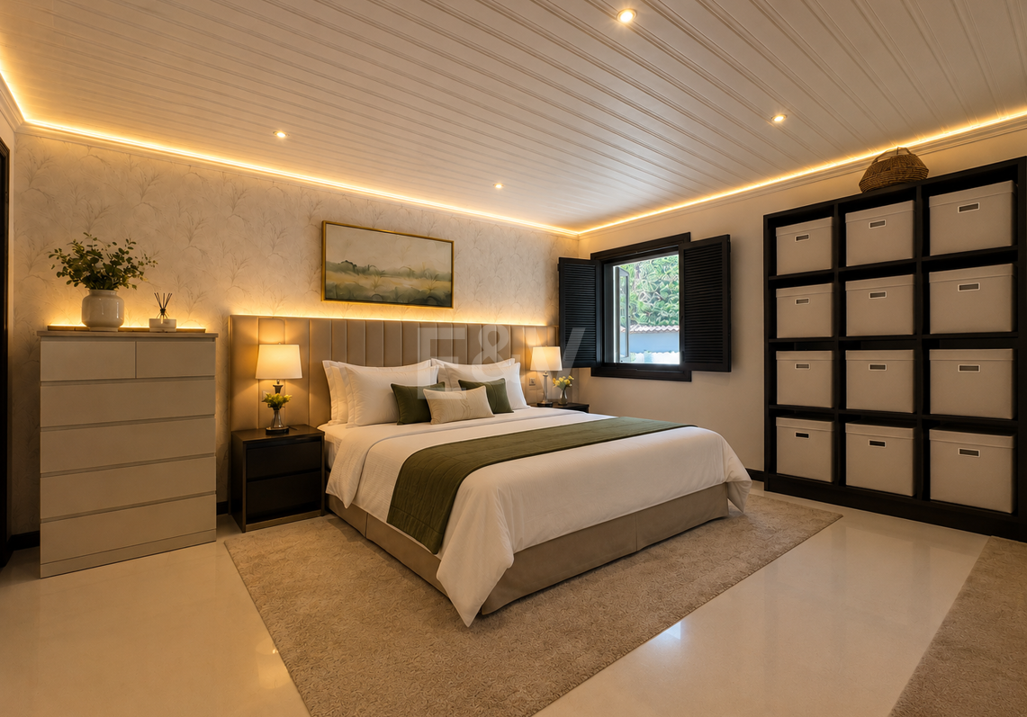 Villa privée en bois solaire à Elviria — Suite de jardin, piscine et bureau