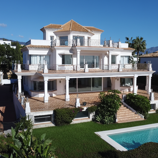 Villa exclusiva en Los Flamingos Golf con diseño clásico y comodidades de estilo resort