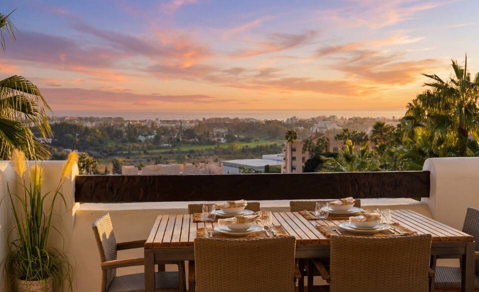 Modern apartment with sea views for long-term rental in Benahavís, Marbella