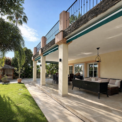 Family Villa with Garden and Pool in Prestigious Guadalmina Golf close to Amenities