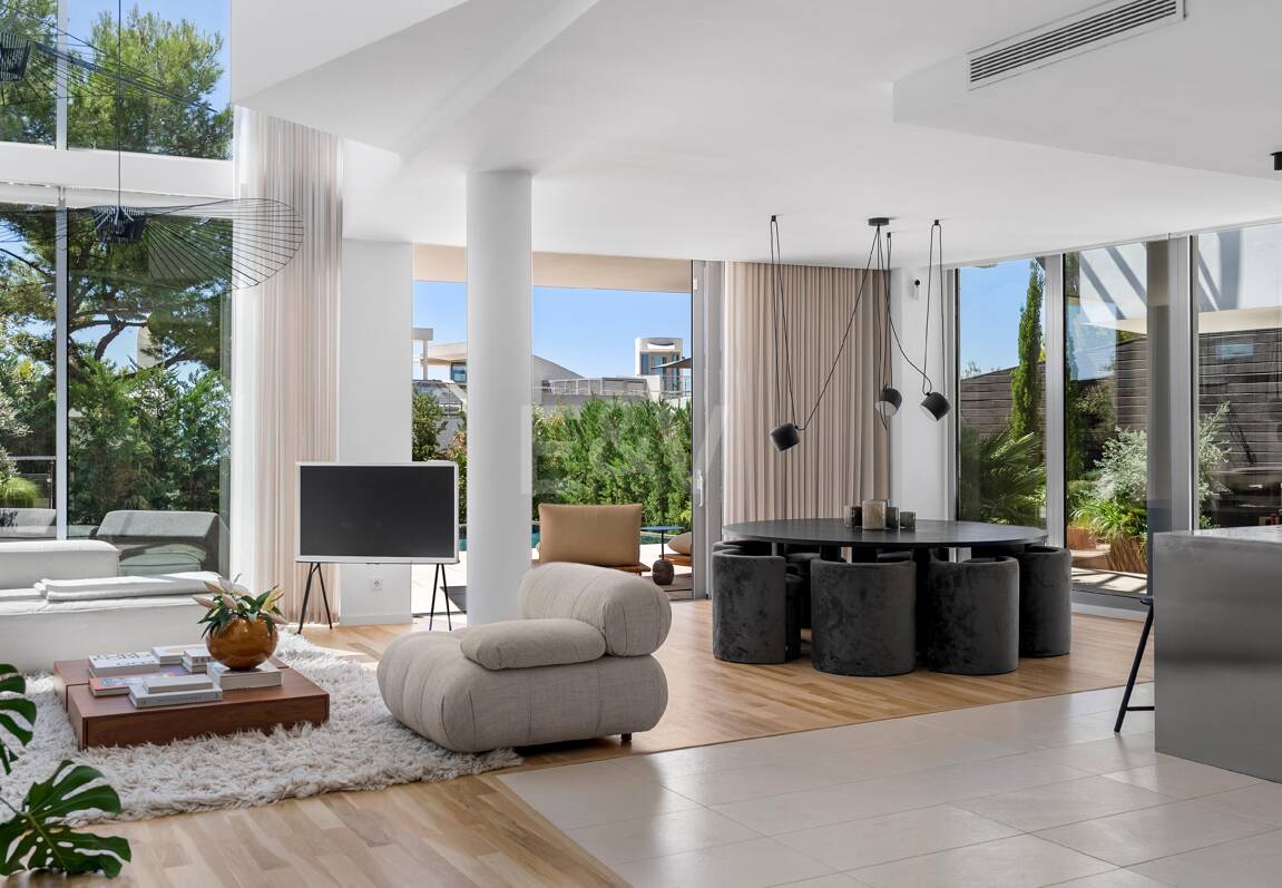 Moderne Doppelhaushälfte mit Meerblick und privatem Pool in Meisho Hills, Sierra Blanca