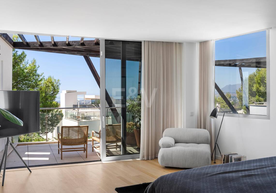 Contemporary Style Semi-Detached Residence with Sea Views and Private Pool in Meisho Hills, Sierra Blanca