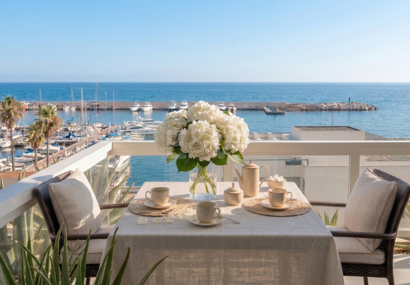 Apartamento de 3 dormitorios en primera línea de playa con impresionantes vistas al mar en Marbella