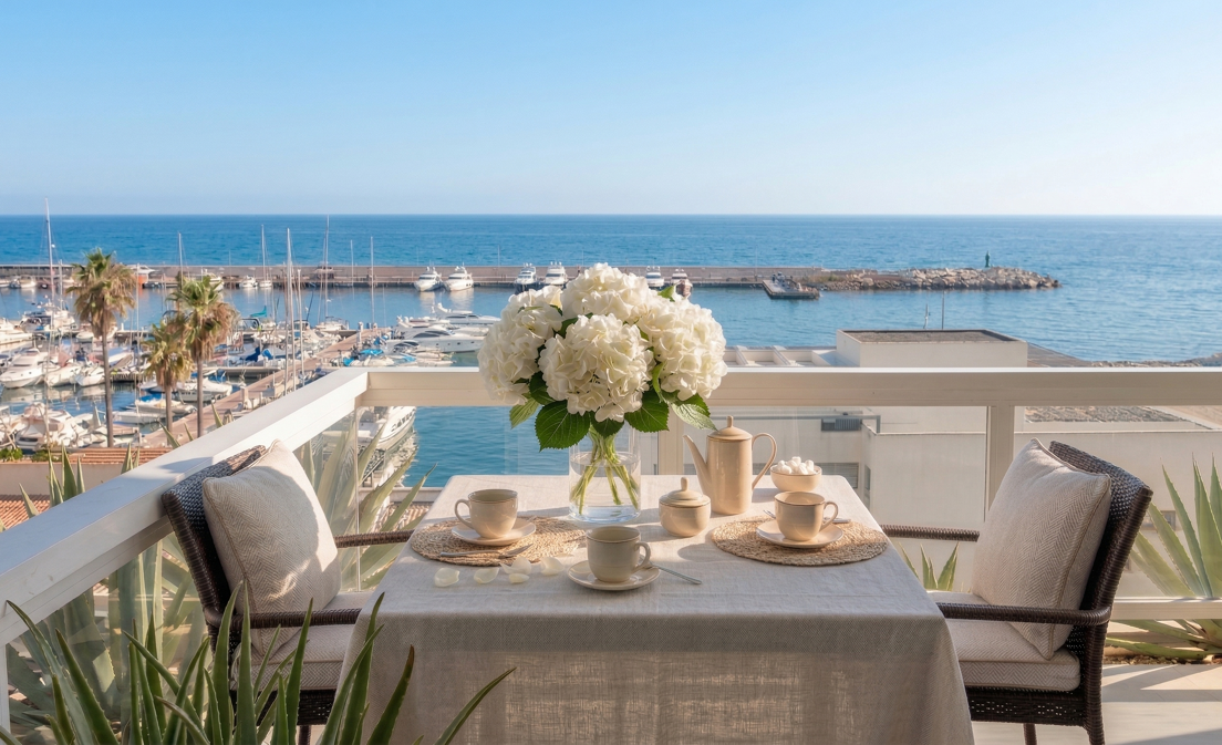 Apartamento de 3 dormitorios en primera línea de playa con impresionantes vistas al mar en Marbella