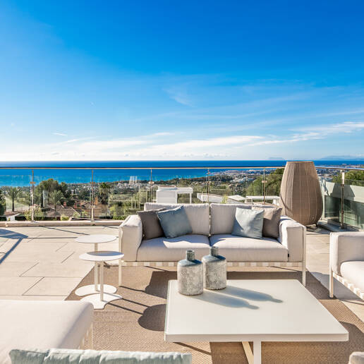 Modern Corner Semi-Detached Villa with Panoramic Sea Views and Private Pool in Sierra Blanca