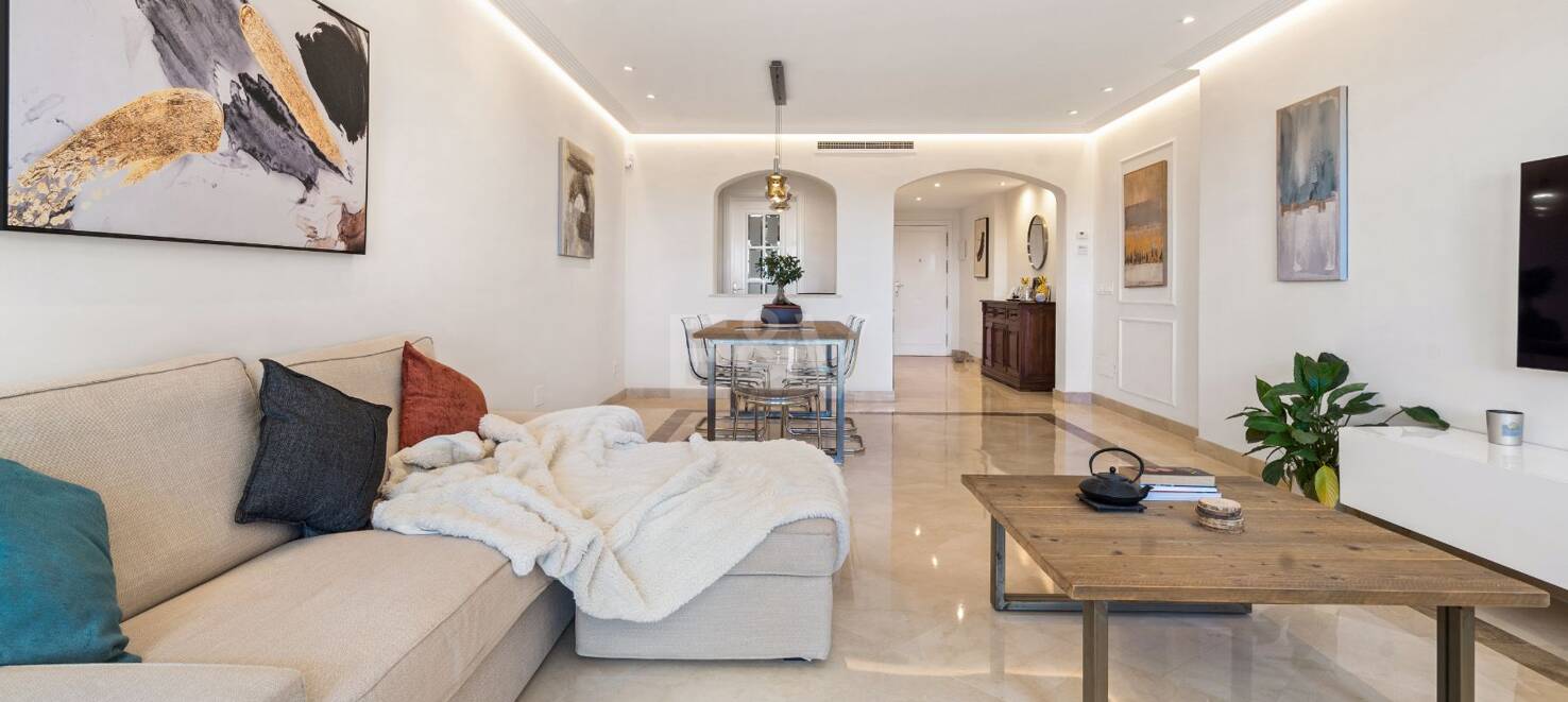 Appartement rez de chaussée à louer en Marbella Golden Mile, Marbella (Toutes les zones)