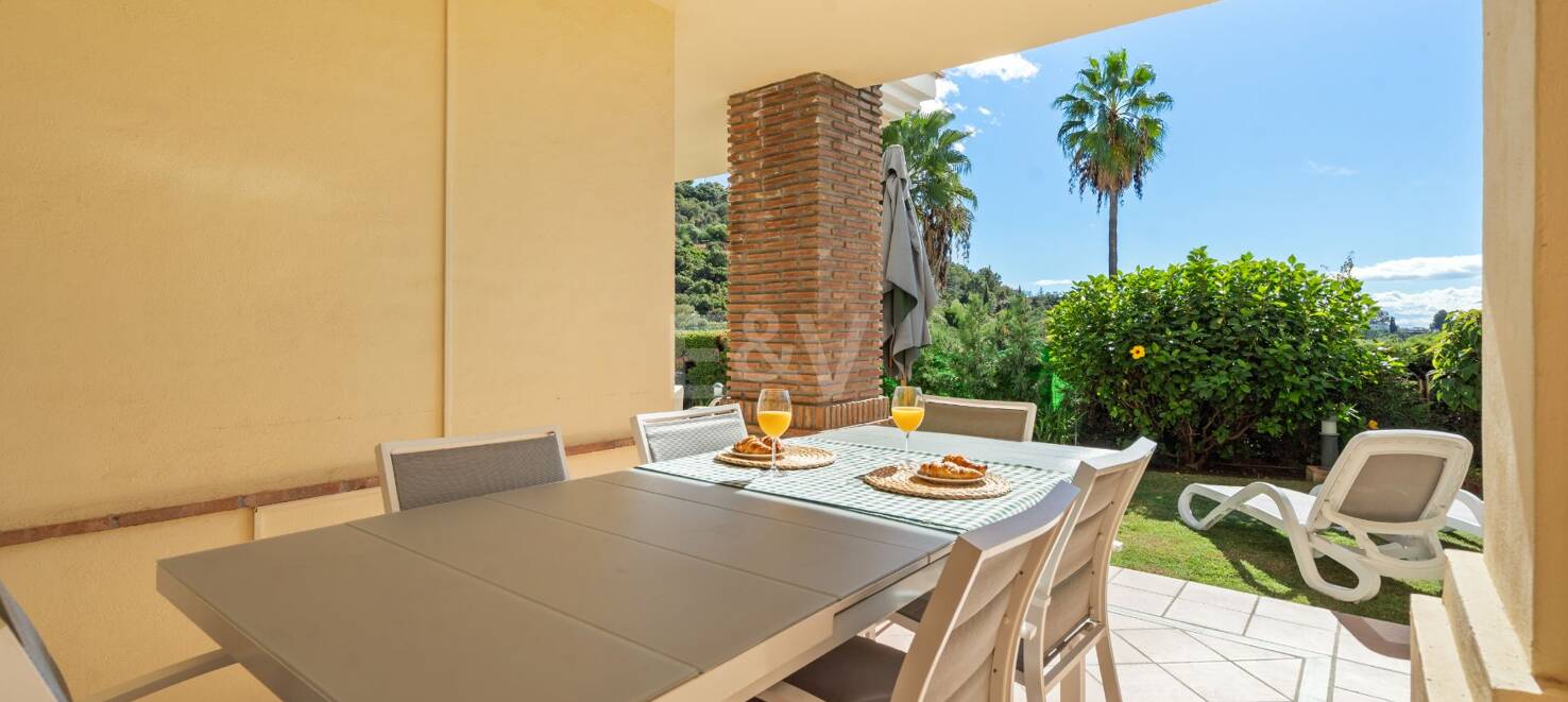 Appartement rez de chaussée à louer en Marbella Golden Mile, Marbella (Toutes les zones)