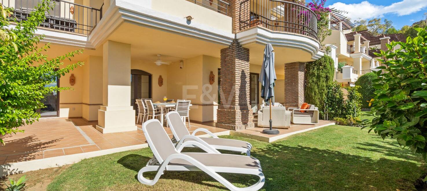 Appartement rez de chaussée à louer en Marbella Golden Mile, Marbella (Toutes les zones)