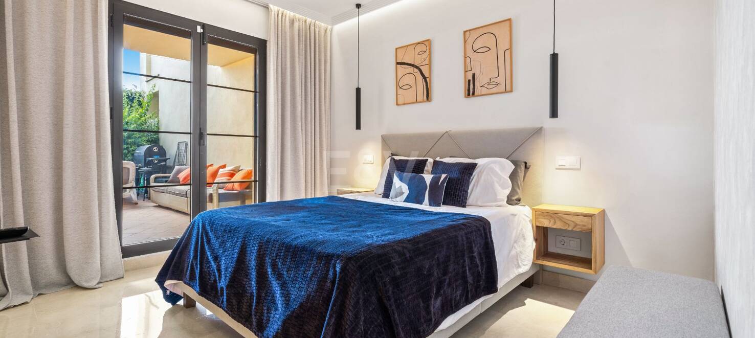 Appartement rez de chaussée à louer en Marbella Golden Mile, Marbella (Toutes les zones)