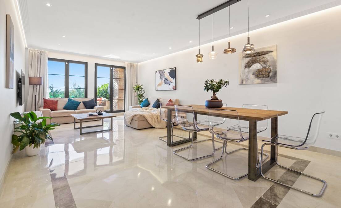 Appartement rez de chaussée à louer en Marbella Golden Mile, Marbella (Toutes les zones)