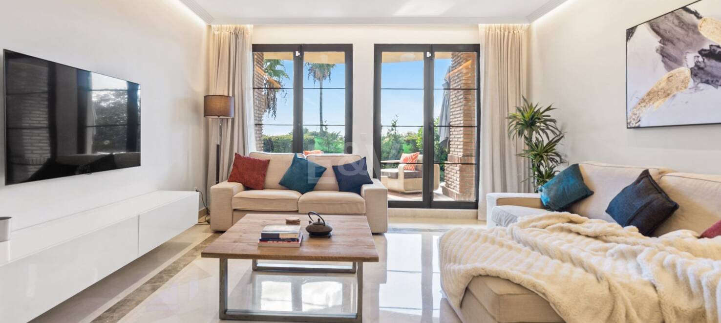 Appartement rez de chaussée à louer en Marbella Golden Mile, Marbella (Toutes les zones)