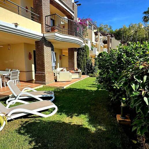 Appartement rez de chaussée à louer en Marbella Golden Mile, Marbella (Toutes les zones)