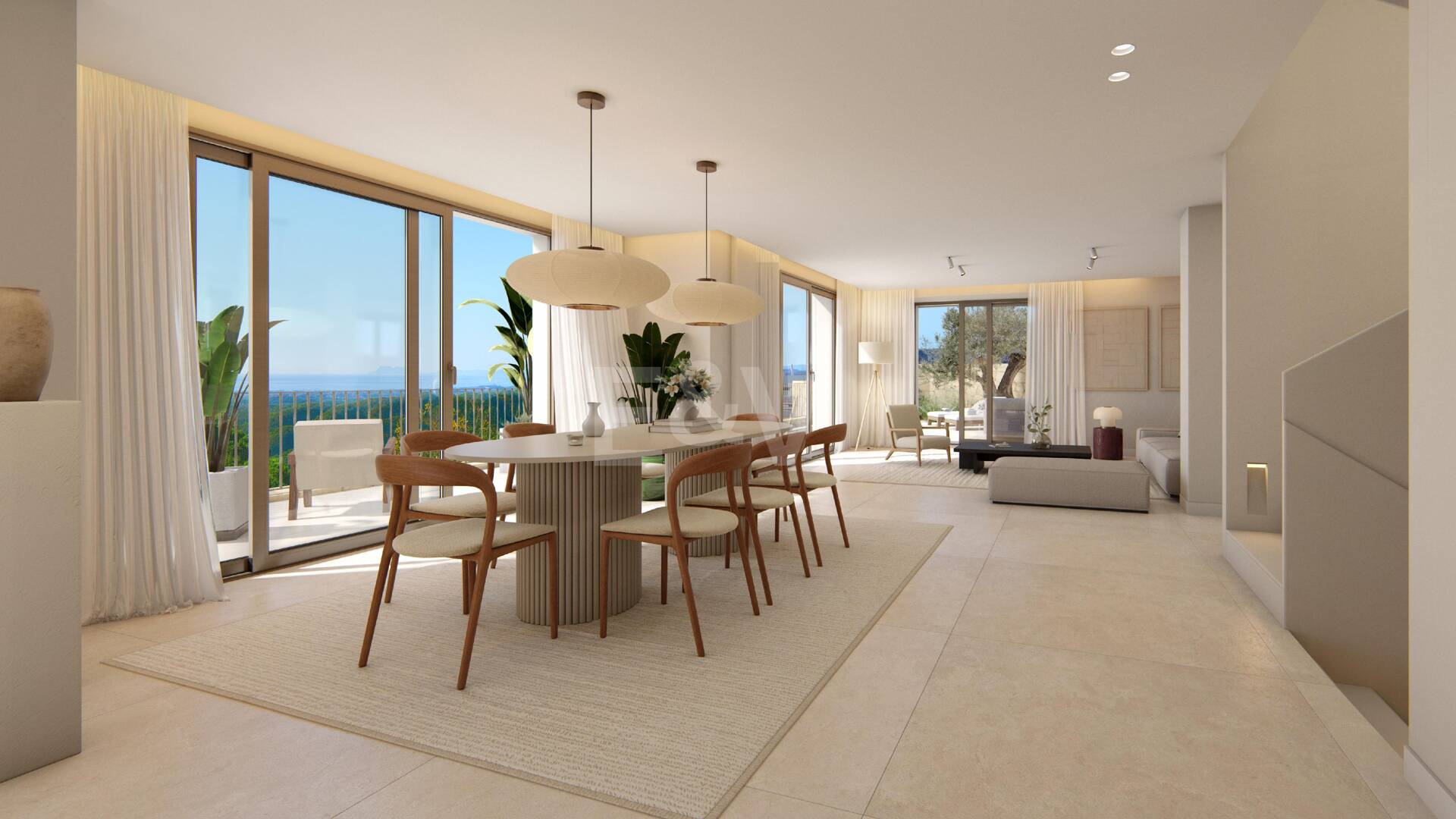 Andalusian Style Villa with Scandinavian Design in Peaceful Gated Community