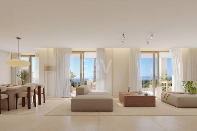 Villa im andalusischen Stil mit skandinavischem Design in einer ruhigen, gesicherten Wohnanlage