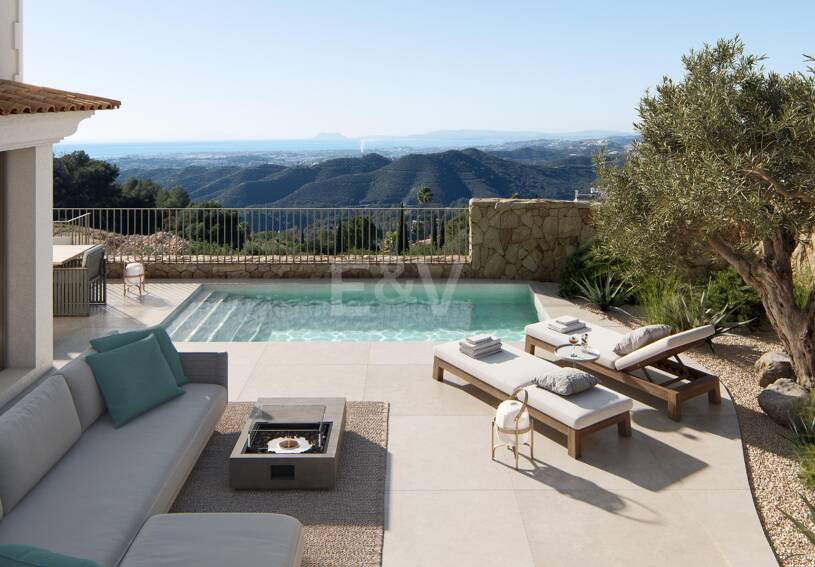 Villa im andalusischen Stil mit skandinavischem Design in einer ruhigen, gesicherten Wohnanlage