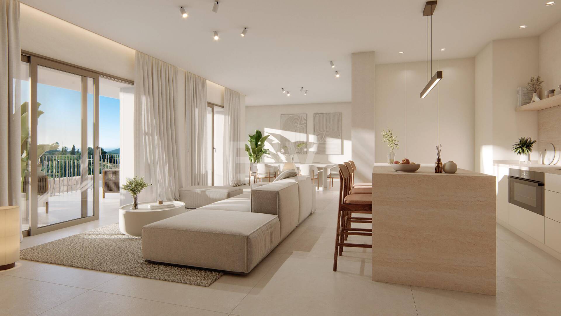 Andalusian Style Villa with Scandinavian Design in Peaceful Gated Community