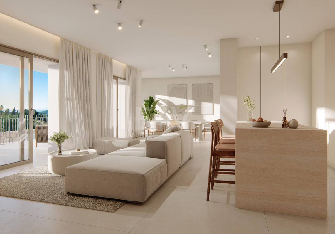 Villa de style andalou au design scandinave dans une communauté paisible
