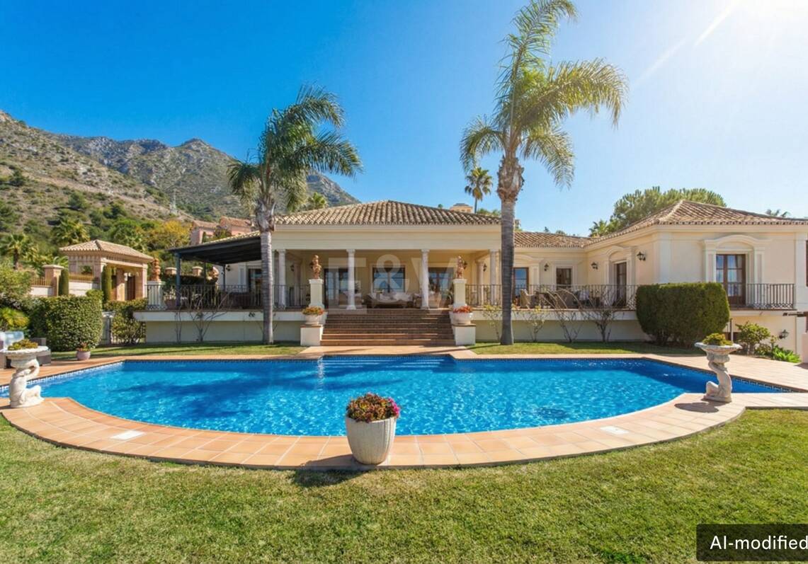 Außergewöhnliche Mansion mit Meerblick in den prestigeträchtigen Höhenlagen von Sierra Blanca